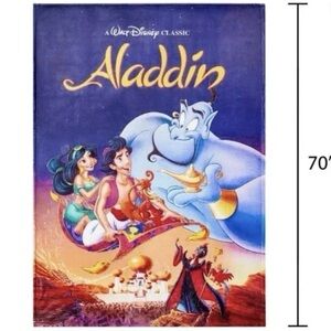 Disney Aladdin Purple and Blue Poster